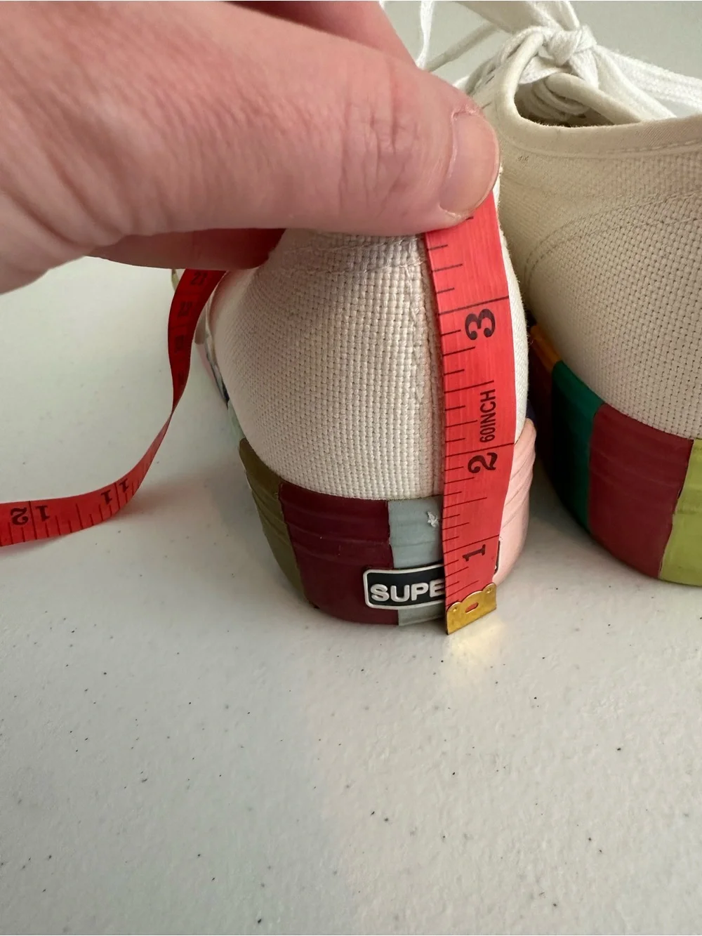 Women’s size 37 Superga 2790 Rainbow Platform Sneakers